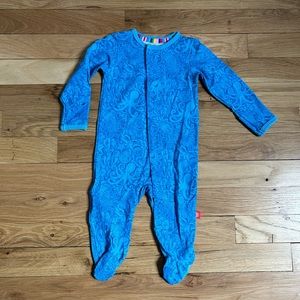 NWOT MAGNETIC ME “Seas the Day” blue magnetic footie - 0-3m